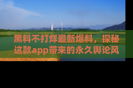 黑料不打烊最新爆料，探秘这款app带来的永久舆论风暴