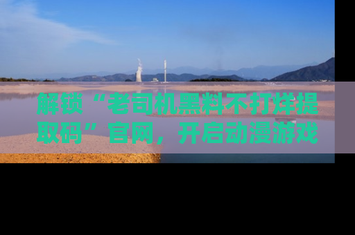解锁“老司机黑料不打烊提取码”官网，开启动漫游戏的新次元之旅！