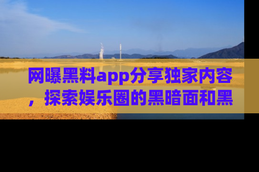 网曝黑料app分享独家内容，探索娱乐圈的黑暗面和黑料